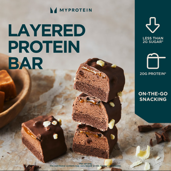 My Protein Layered Protein Bar Triple Chocolate (12 x 60g)